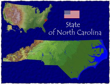 Merhaba res havadan görüntüleme Kuzey Karolina, ABDÉszak-Karolina, usa hi res légi Nézd