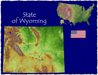 wyoming eyalet, ABD, Merhaba res havadan görüntüleme