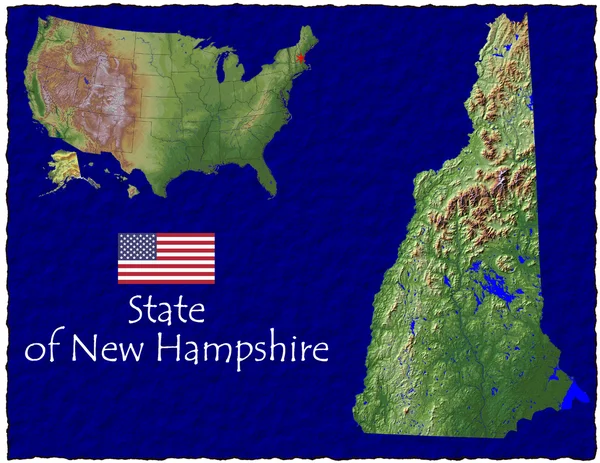 New hampshire, usa hi res antenne bekijken — Stockfoto