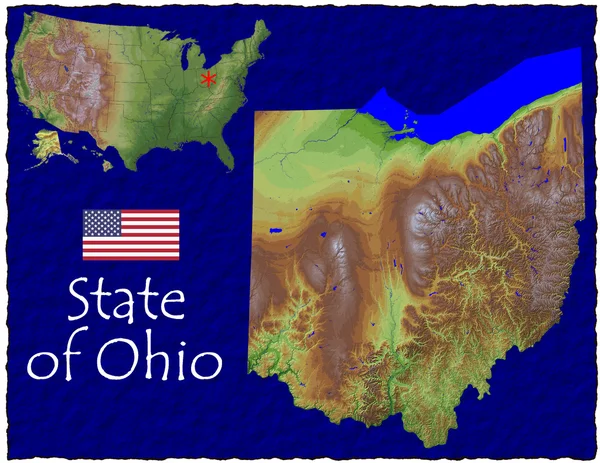 Ohio, usa hi res letecký pohled — Stock fotografie