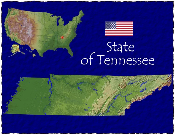 Tennessee, États-Unis salut res vue aérienne — Photo