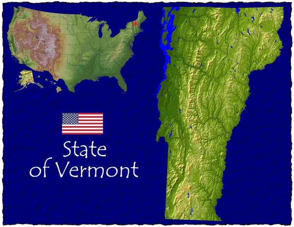 Vermont, États-Unis hi res vue aérienne — Photo