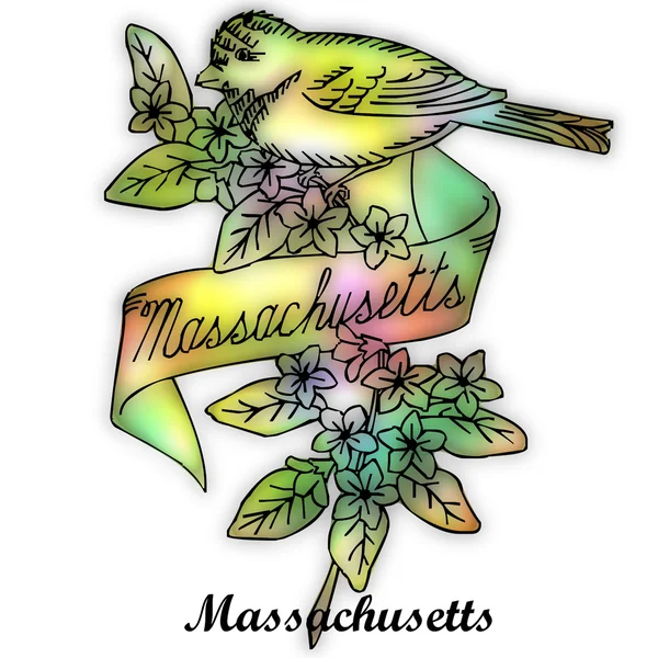 Massachusetts eyalet kuşu — Stok fotoğraf