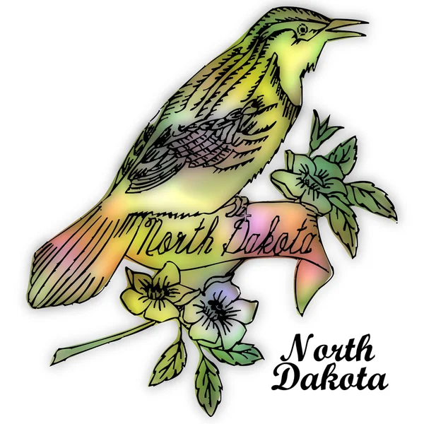 North dakota state ptak — Zdjęcie stockowe