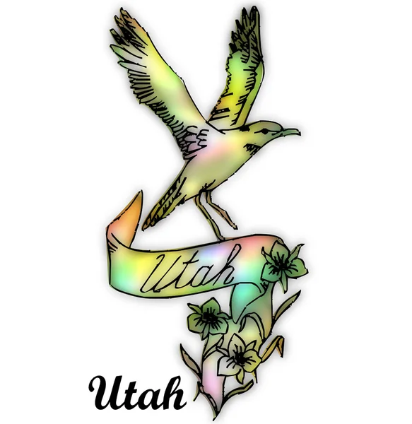 Utah staat vogel — Stockfoto