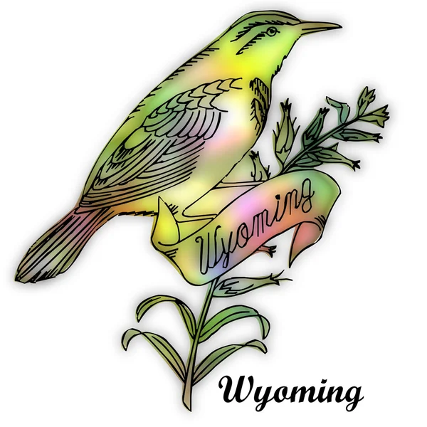 Wyoming staten fågel — Stockfoto