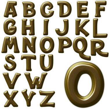 ABC alfabetik yazı tasarımı