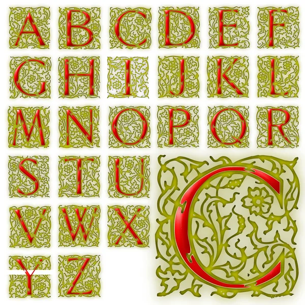 ABC Alphabet lettering design — Stock Photo, Image