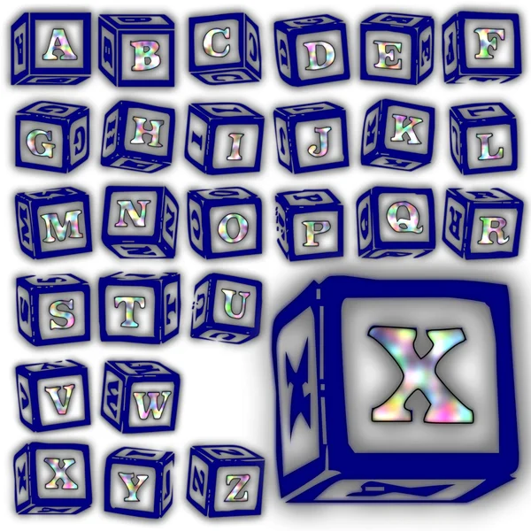 Desain huruf ABC Alphabet — Stok Foto