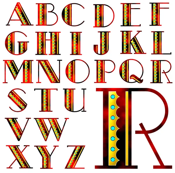 Abc 字母的字体设计 — 图库照片
