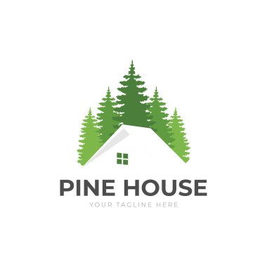 House Forest logo tasarım vektörü