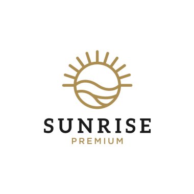 Sunrise Beach logosu tasarımı ilham verici.