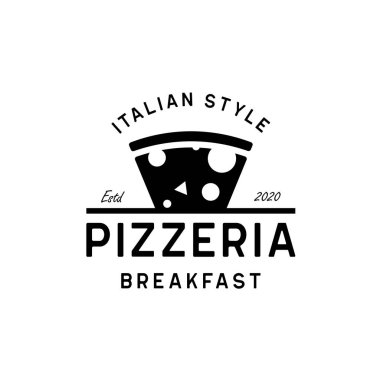 Rustic Retro Vintage Pizza / Pizzeria logo tasarımı