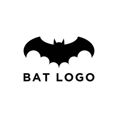 Bat Logo icon illustration on white background. clipart