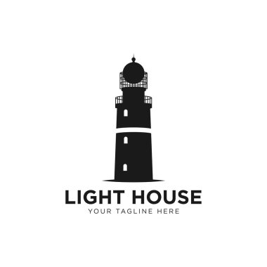 Işık Evi Logosu Tasarım Şablon vektörü