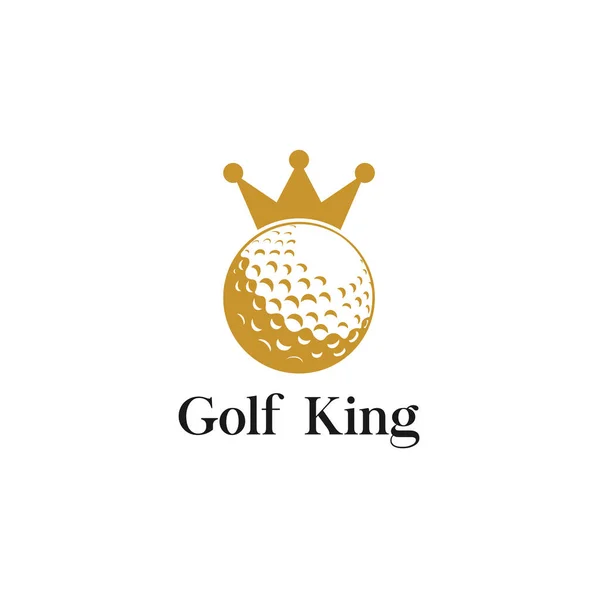 Golf Koning Icon Logo Design Element — Stockvector