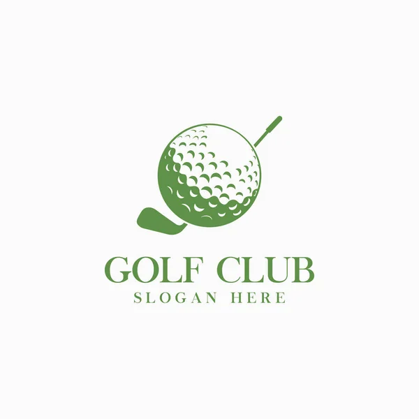 Logo Golfového Klubu Pro Golfové Turnaje Organizace Country Kluby Vektorový — Stockový vektor