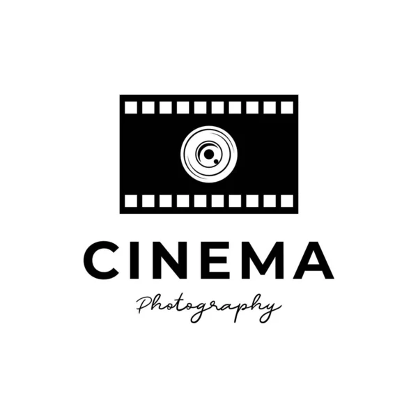 Vettore Del Logo Della Fotografia Cinematografica Icona Del Simbolo Del — Vettoriale Stock