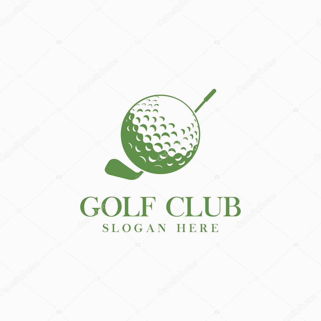 Golf club logo for golf tournaments, organizations and country clubs. vector illustrator
