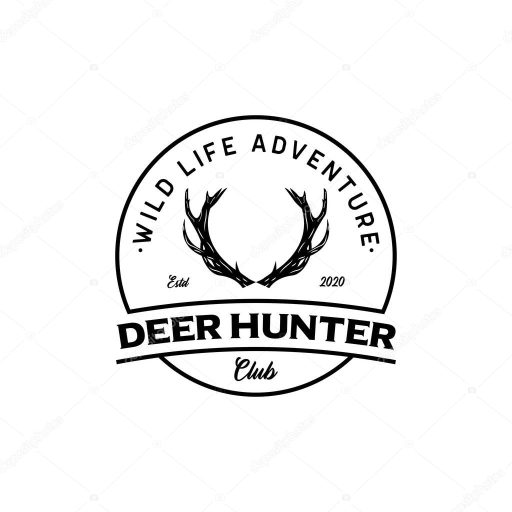 Deer logo designs inspirations, hunting club logo