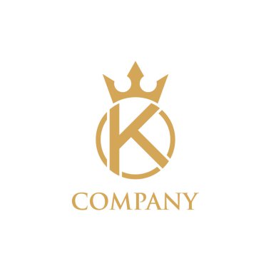 Crown Logo Tasarım Şablonu İlham, Vektör, İllüstrasyon.