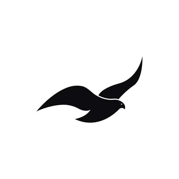 Логотип Летающей Птицы Абстрактный Векторный Шаблон — стоковый вектор