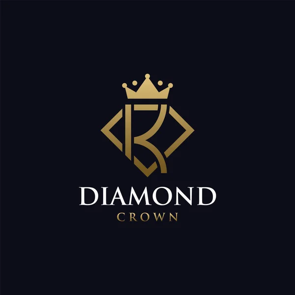 Diamond Letter Вектор Дизайна Логотипа Ювелирных Изделий — стоковый вектор