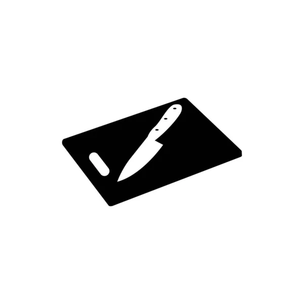 Schneidebrett Symbol Vektor Illustration Logo Vorlage — Stockvektor
