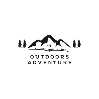 Dağ / seyahat / macera hipster logo tasarım ilham