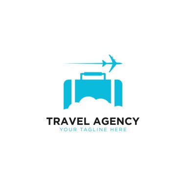 Easy Travel logosu konsept vektörü, Seyahat Acenteleri logo şablonu dizayn eder