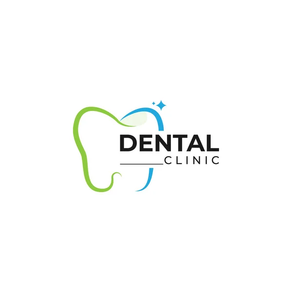 Дизайн Логотипа Креативный Стоматолог Креативный Логотип Клиники Вектор Зубов — стоковый вектор