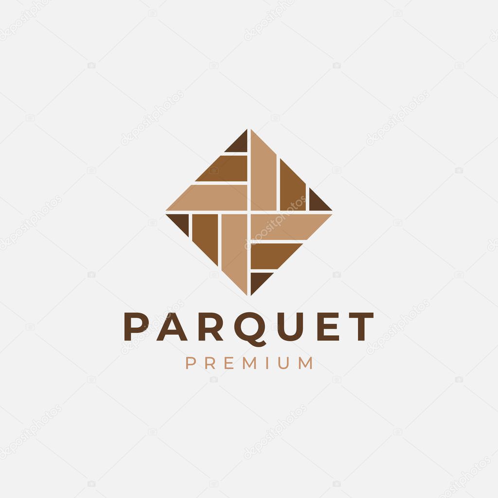 Minimalist parquet flooring vinyl hardwood granite tile logo