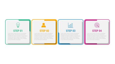 4 seçenekli sunum işi bilgi şablonu