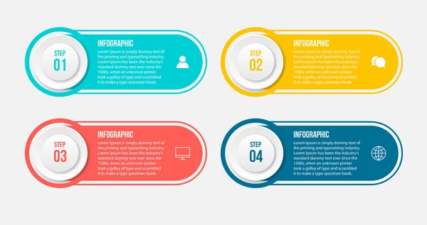 Presentation Business Infographic Design Template — Vector de stock