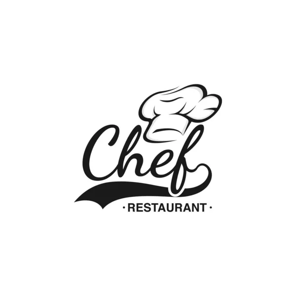 Templat Desain Chef Logo - Stok Vektor