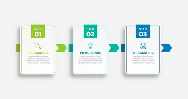 Modelo Design Infográfico Vetorial Com Opções Etapas —  Vetores de Stock