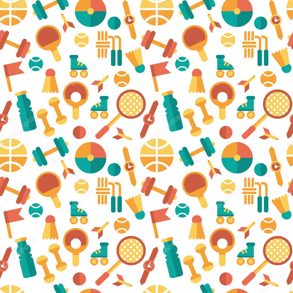 Seamless pattern on a sports theme on a light background Stock Sports balls seamless patterns backgrounds stock vector image by