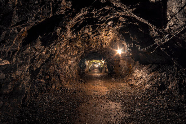 Exciting visitor mine, the Hoffnungsstollen underground, near Todtmoos in the southern Black Forest