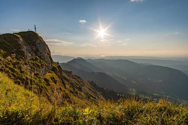 Allgau Bavyera Daki Oberstaufen Yakınlarındaki Nagelfluhkette Hochgrat Güzel Bir Gün — Stok fotoğraf