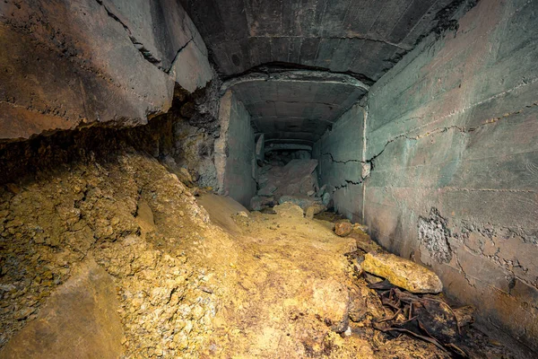 Alte Gesprengte Überreste Einiger Bunker Der Siegfried Linie Entlang Der — Stockfoto