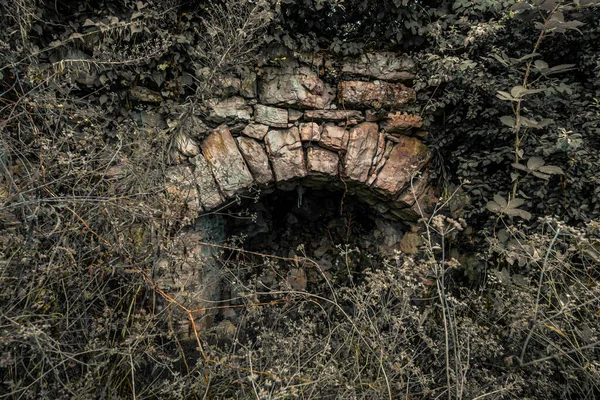 Alte Gesprengte Überreste Einiger Bunker Der Siegfried Linie Entlang Der — Stockfoto