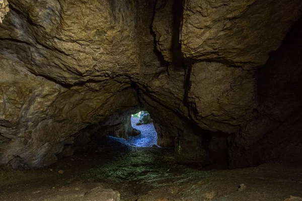 Impresionantes Cuevas Estalactitas Parque Natural Obere Donau Cerca Beuron Sigmaringen — Foto de Stock