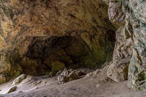 Exploración Algunas Cuevas Alto Valle Del Danubio Entre Tuttlingen Sigmaringen — Foto de Stock