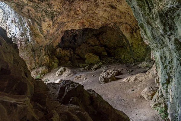 Exploración Algunas Cuevas Alto Valle Del Danubio Entre Tuttlingen Sigmaringen — Foto de Stock