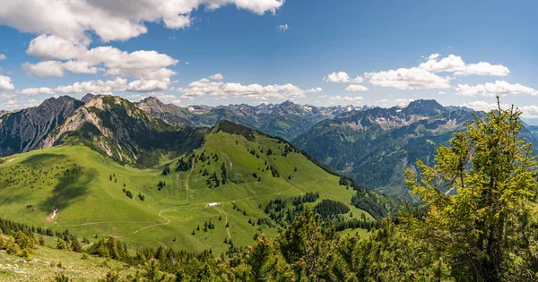 Climbing Edelrid Ferrata Iseler Summit Oberjoch Bad Hindelang Allgau Mountains — ストック写真