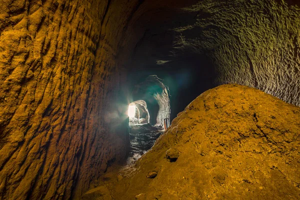 Exploring Experimental Mine Deep Woods Coal Once Mined — Stock Photo, Image