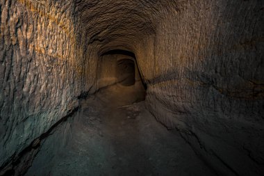 Bir zamanlar kömürün çıkarıldığı ormanın derinliklerindeki deneysel bir madeni araştırıyorum.