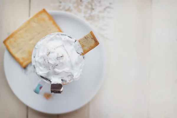 Café y galletas — Foto de Stock