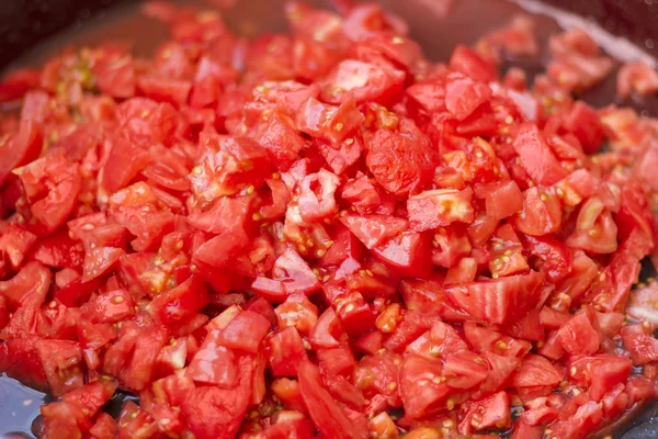 Diced tomatoes — Stock Photo, Image