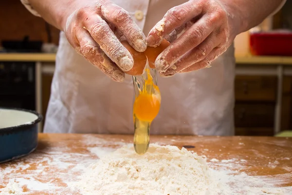 Making Dough — Stock Photo, Image